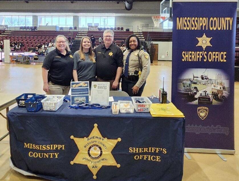 Staff at career day in Blytheville.