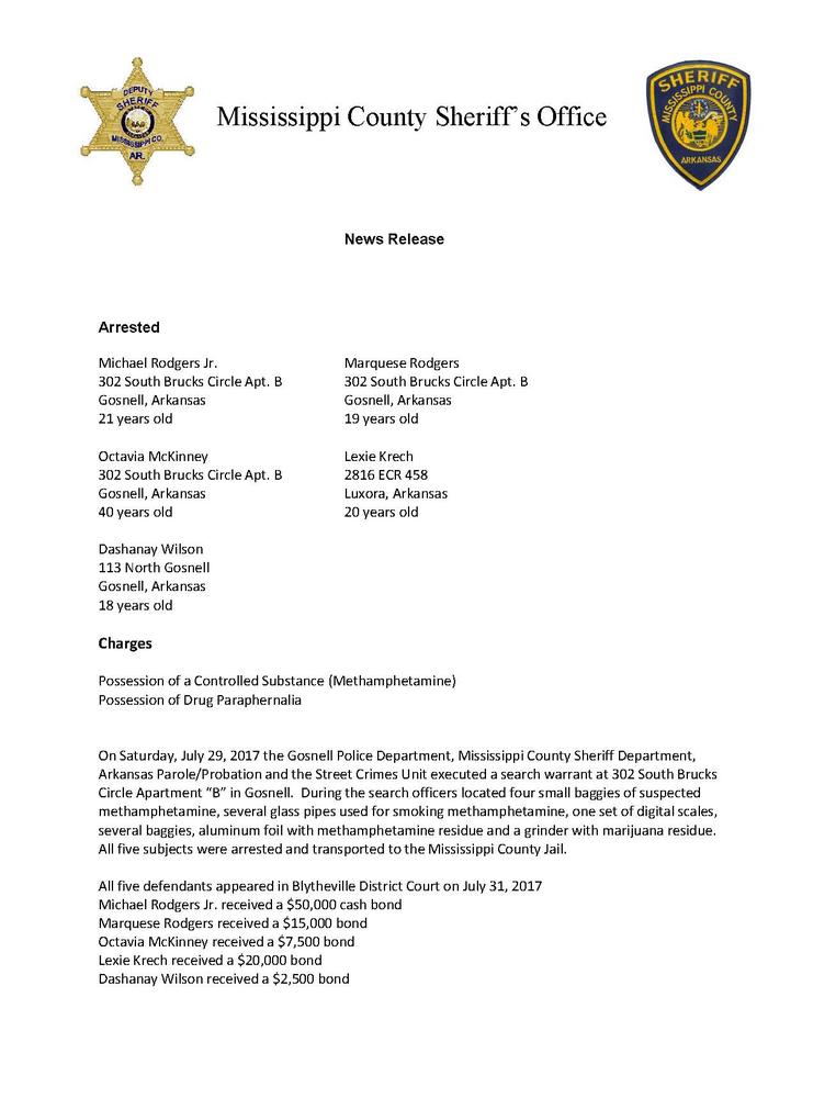 Image of press release.