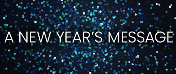 A New Year Message Banner